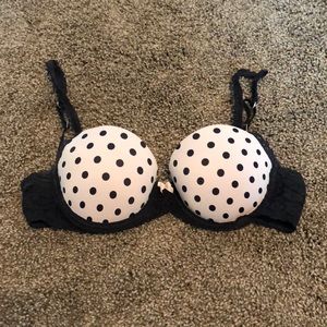 Polka-Dot Lace Bra